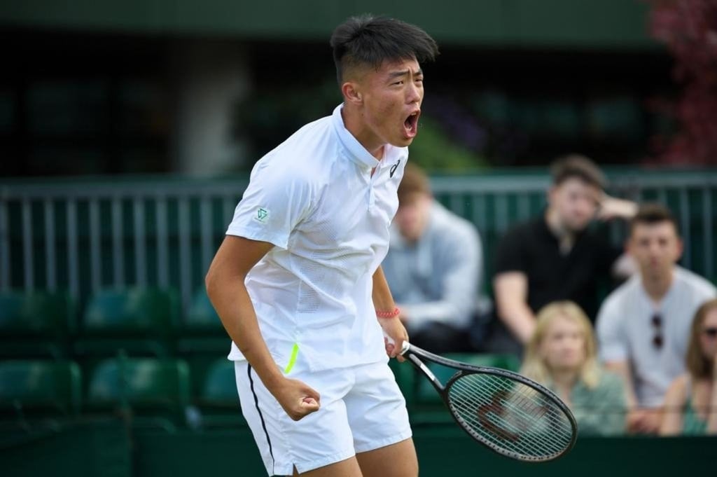 Coleman Wong reached the last eight of the junior grand slam event for the first time at Wimbledon. Photo: HKTA