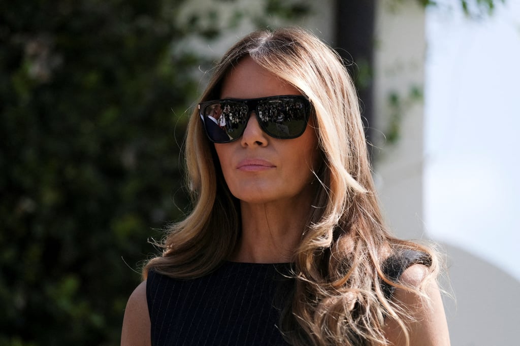 Melania Trump, wife of former US President Donald Trump, stands outside a polling station during midterm election in Palm Beach, Florida, US, on November 8. Photo: Reuters