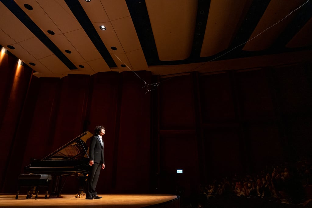 Yunchan Lim soaks up the applause at the University of Hong Kong Grand Hall. Photo: Kurt Chan @ HKU Muse
