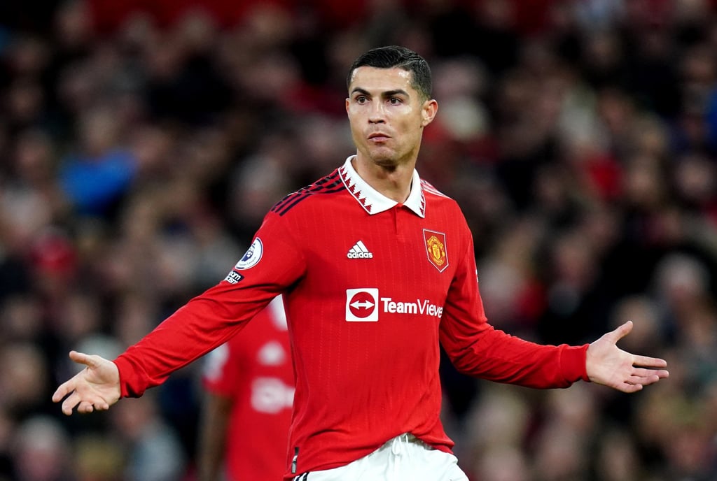 Cristiano Ronaldo reacts during the Premier League match against West Ham at Old Trafford. Photo: dpa Cristiano Ronaldo reacts during the Premier League match against West Ham at Old Trafford. Photo: dpa