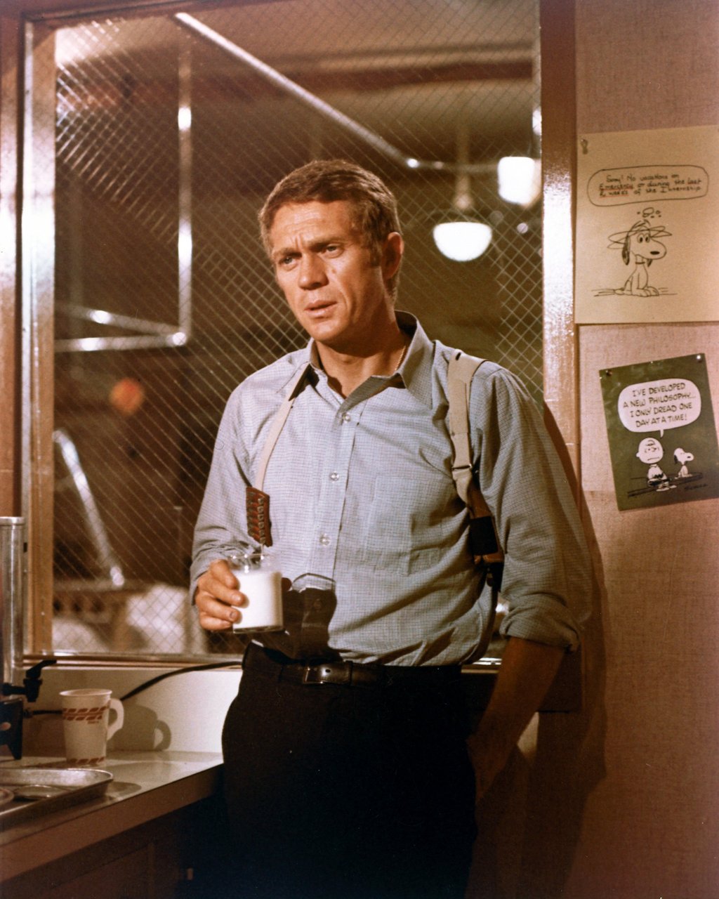 Steve McQueen in a still from his popular. 1968 film Bullitt. Photo: Getty Images