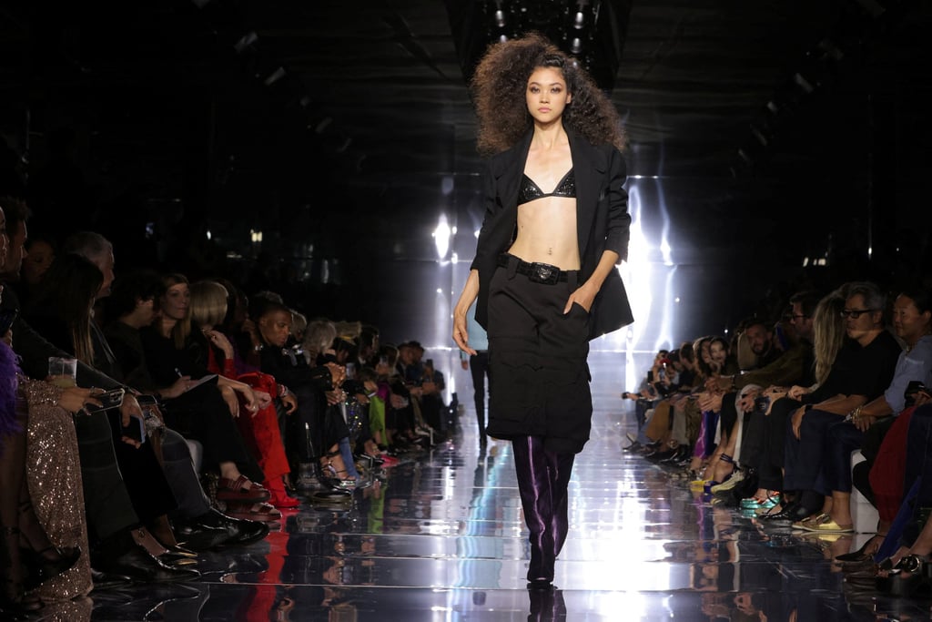 A model presents a creation from the Tom Ford spring/summer 2023 collection during New York Fashion Week in Manhattan, New York City, US, on September 14. Photo: Reuters A model presents a creation from the Tom Ford spring/summer 2023 collection during New York Fashion Week in Manhattan, New York City, US, on September 14. Photo: Reuters