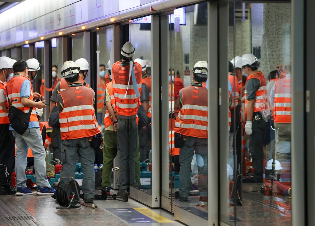 The incident occurred at Yau Ma Tei station. Photo: Jonathan Wong The incident occurred at Yau Ma Tei station. Photo: Jonathan Wong