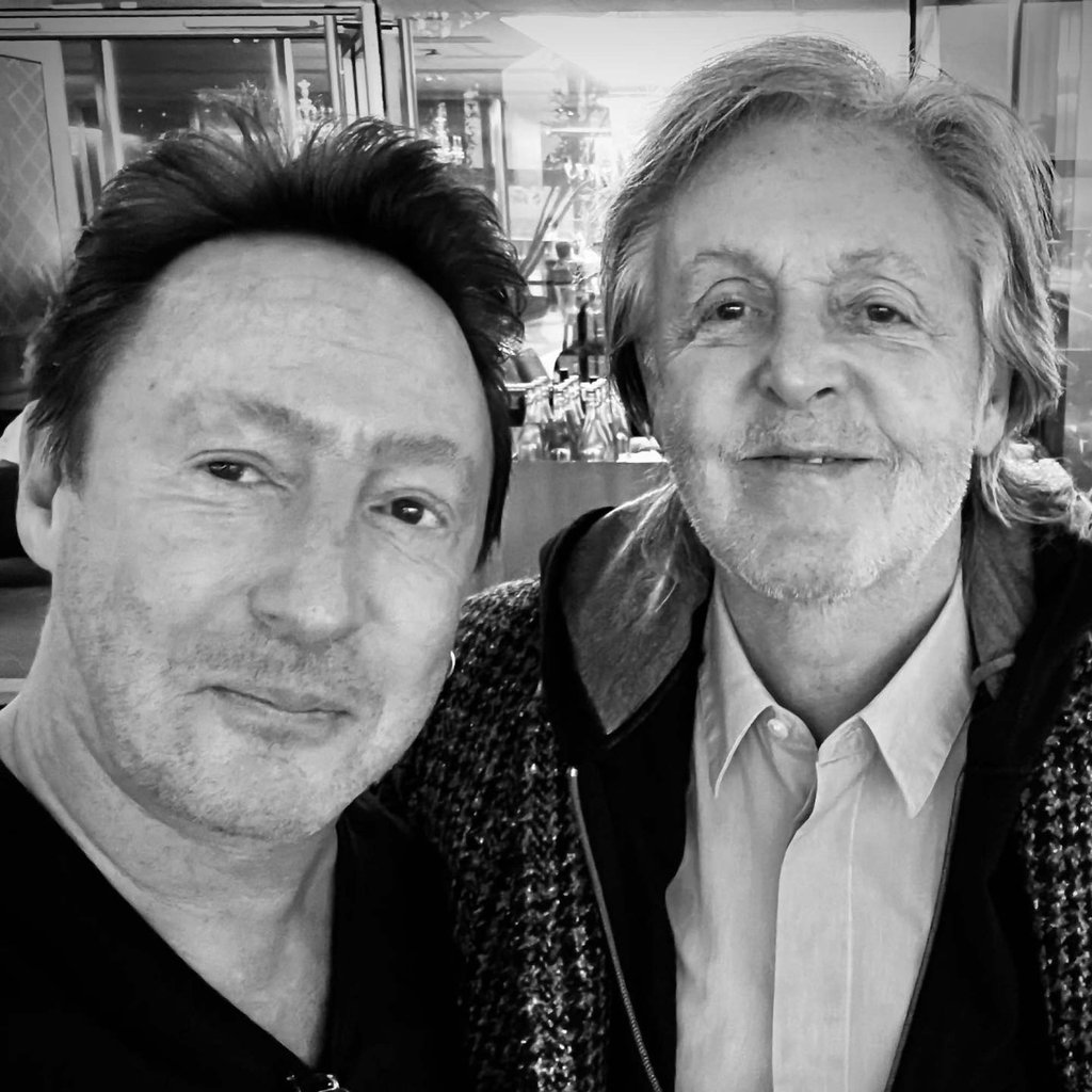 Julian Lennon, son of John Lennon, recently bumped into Paul McCartney and took a selfie. Photo: @JulianLennon/Twitter Julian Lennon, son of John Lennon, recently bumped into Paul McCartney and took a selfie. Photo: @JulianLennon/Twitter