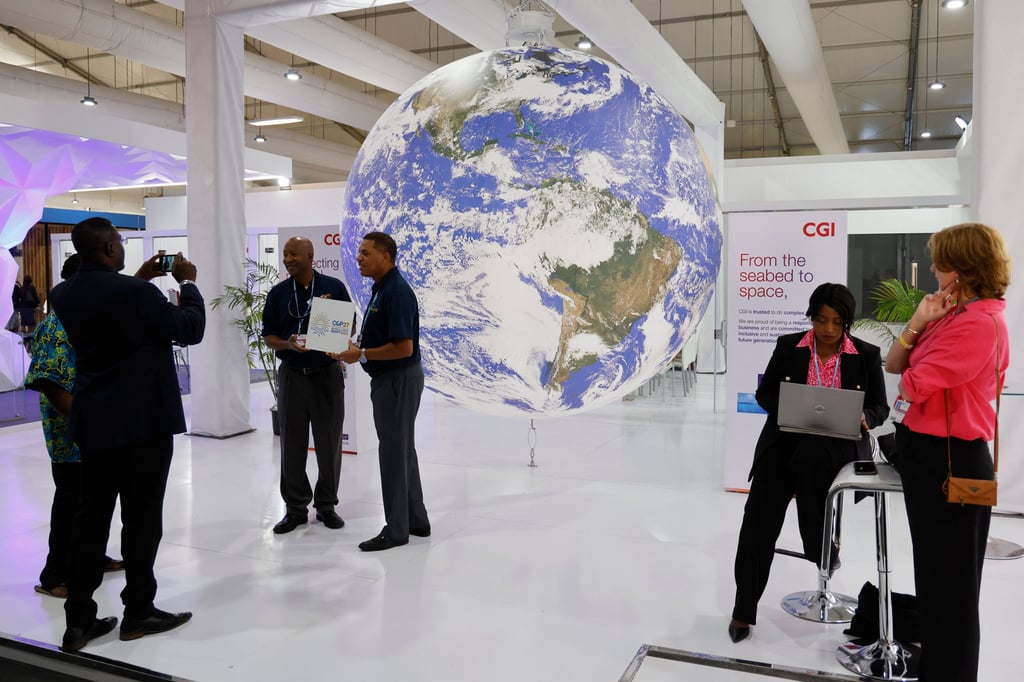 Participants at the Sharm el-Sheikh International Convention Centre for the COP27 climate summit in Egypt. Photo: AFP via Getty Images / TNS Participants at the Sharm el-Sheikh International Convention Centre for the COP27 climate summit in Egypt. Photo: AFP via Getty Images / TNS