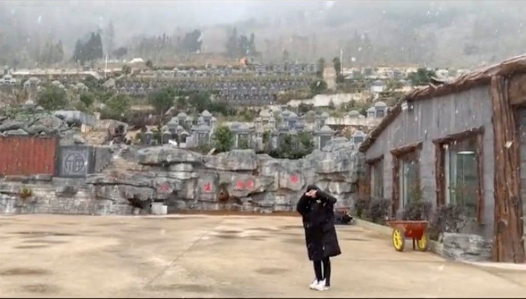 The peaceful workplace of the 22-year-old university graduate who describes her job as “cushy”. Photo: Douyin The peaceful workplace of the 22-year-old university graduate who describes her job as “cushy”. Photo: Douyin