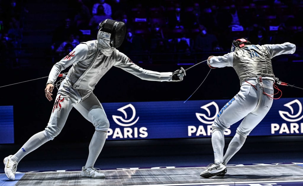 Hong Kong fencer Cheung Ka-long wins foil gold at the FIE World Cup in Paris in January. Photo: FIE Hong Kong fencer Cheung Ka-long wins foil gold at the FIE World Cup in Paris in January. Photo: FIE