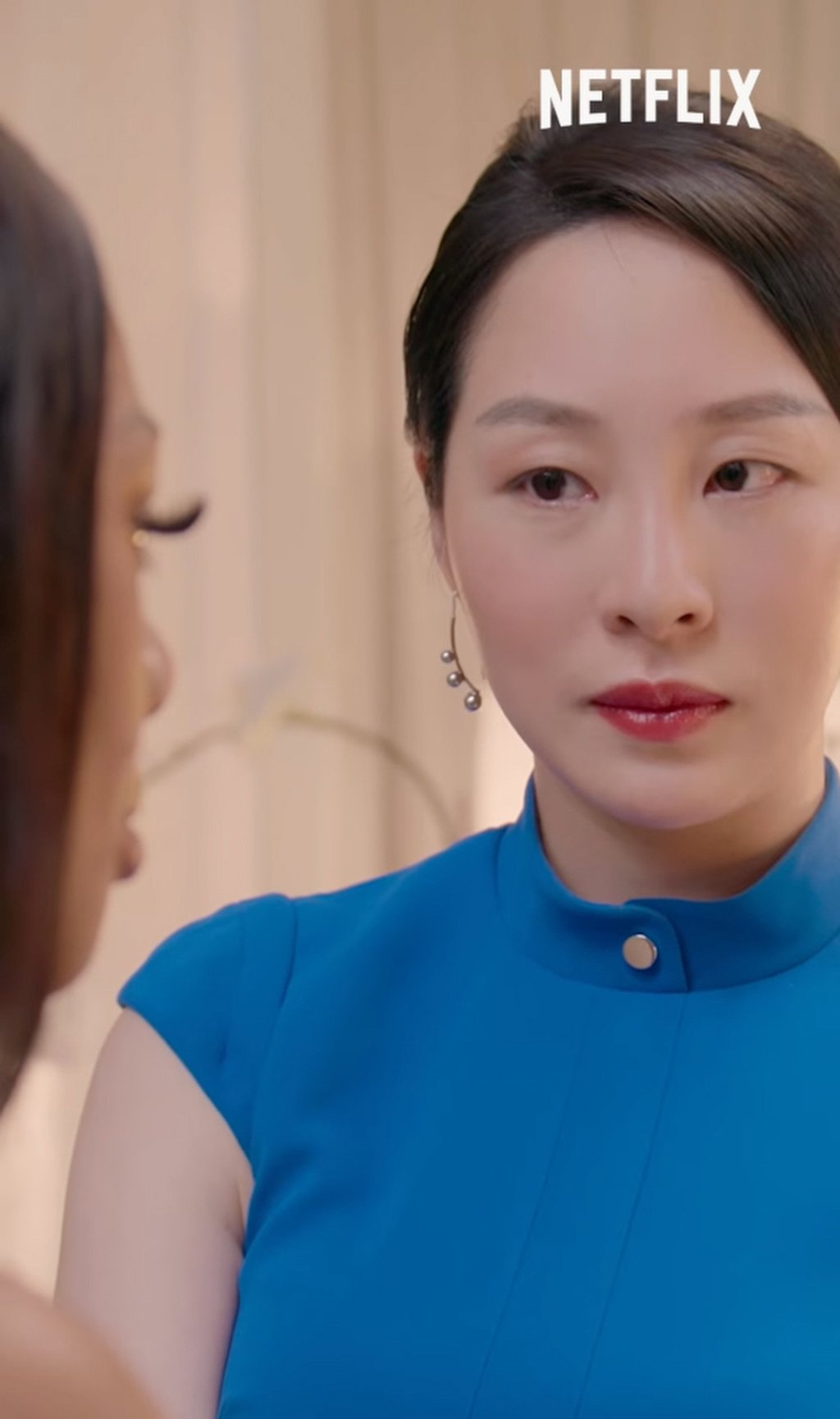 Sara Ho in a blue cheongsam. Her show includes a modern take on the figure-hugging dress. Photo: Instagram / @sarajaneho Sara Ho in a blue cheongsam. Her show includes a modern take on the figure-hugging dress. Photo: Instagram / @sarajaneho