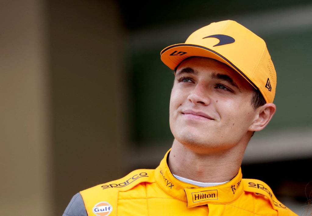 McLaren’s Lando Norris is an up and coming star in the world of F1. Photo: Reuters