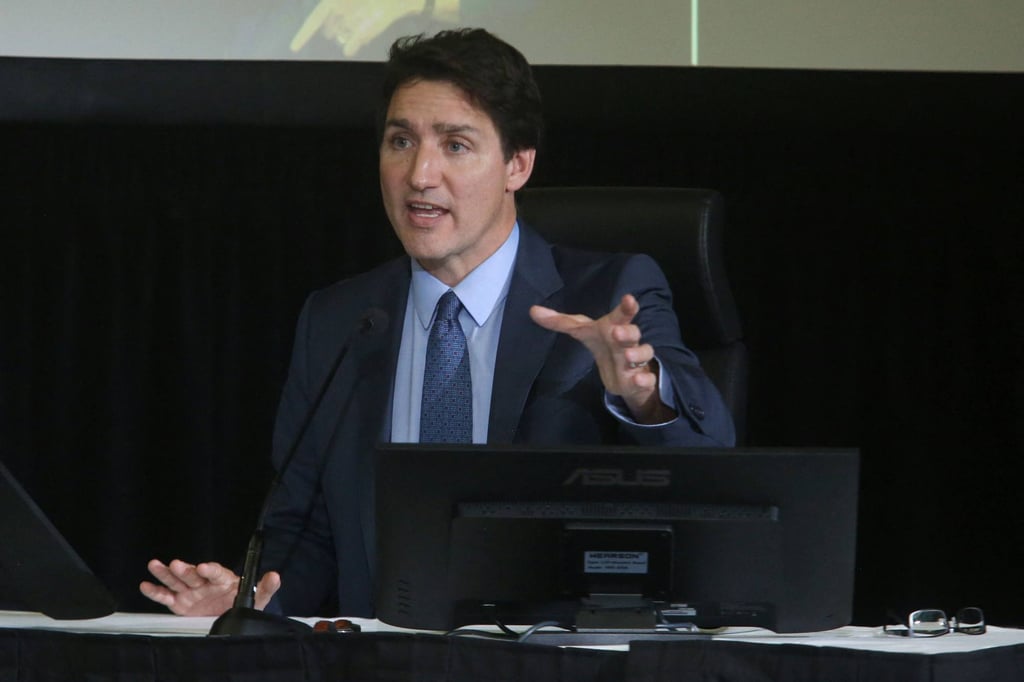 Canadian Prime Minister Justin Trudeau testifies before the Public Order Emergency Commission public inquiry in Ottawa on Friday. Photo: AFP Canadian Prime Minister Justin Trudeau testifies before the Public Order Emergency Commission public inquiry in Ottawa on Friday. Photo: AFP