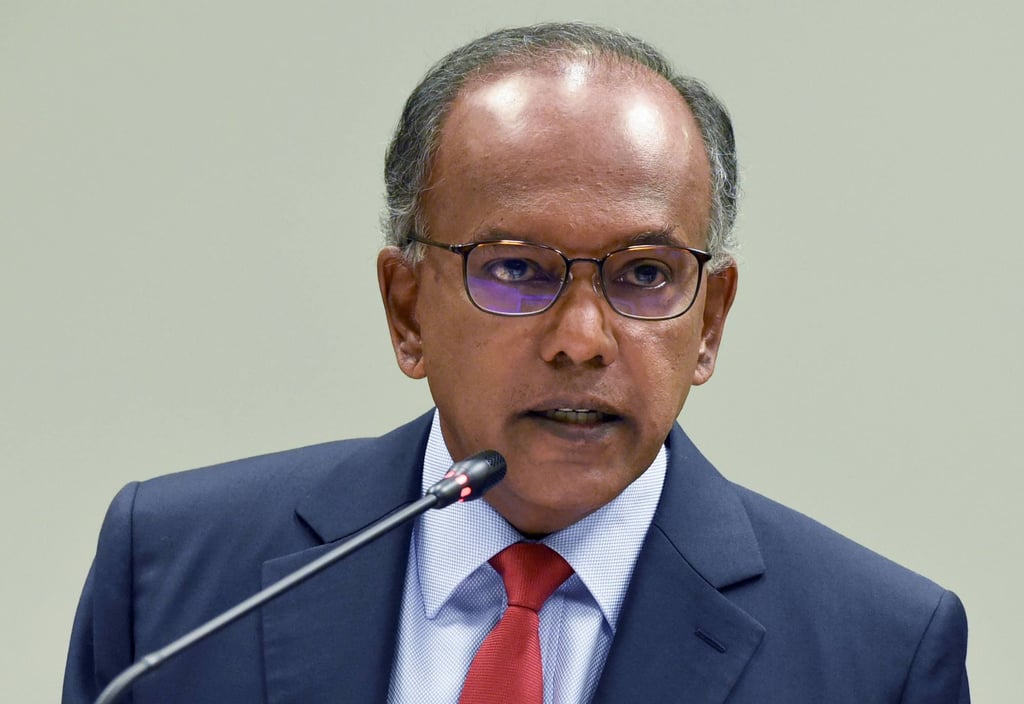 Singapore’s Minister of Law K. Shanmugam. Photo: AFP