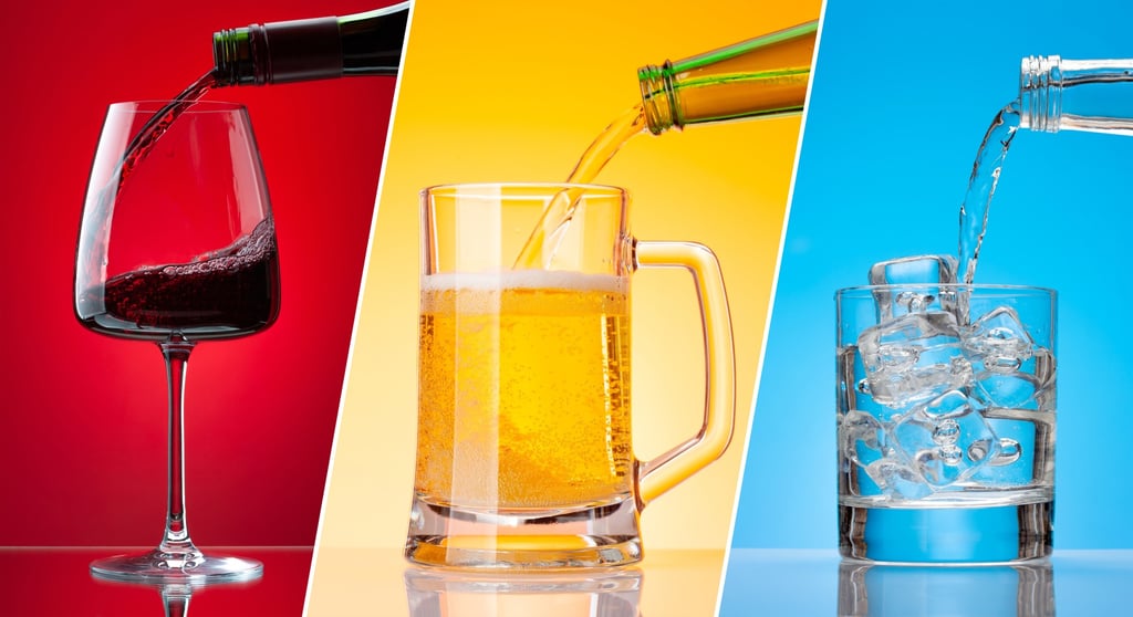 Typically, a standard serving of wine is typically 5oz or 148ml; for beer it is 12oz or 355ml; and for a distilled beverage it is 1.5oz (44ml). Photo: Shutterstock Typically, a standard serving of wine is typically 5oz or 148ml; for beer it is 12oz or 355ml; and for a distilled beverage it is 1.5oz (44ml). Photo: Shutterstock