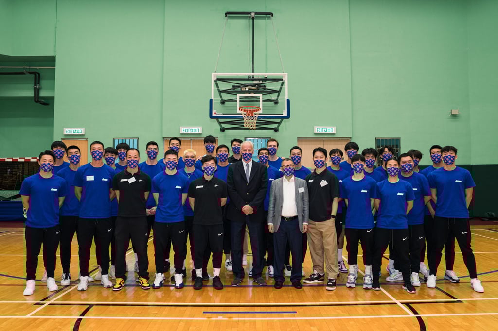The club’s first team, youth team members and staff assemble for this month’s media day. Photo: Hong Kong Eastern