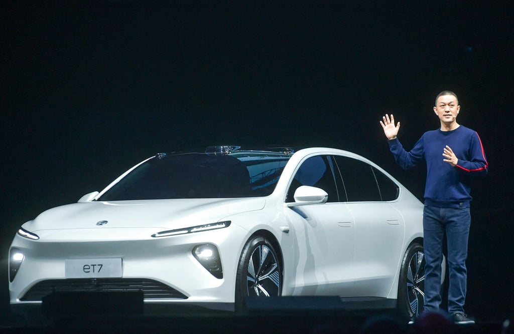 Li, pictured here in January 2021, said the company hoped to allay concerns about slow progress in expanding Nio’s capacity. Photo: AFP Li, pictured here in January 2021, said the company hoped to allay concerns about slow progress in expanding Nio’s capacity. Photo: AFP