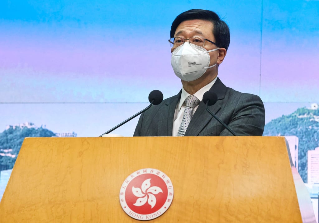 Hong Kong Chief Executive John Lee. Photo: K. Y. Cheng Hong Kong Chief Executive John Lee. Photo: K. Y. Cheng