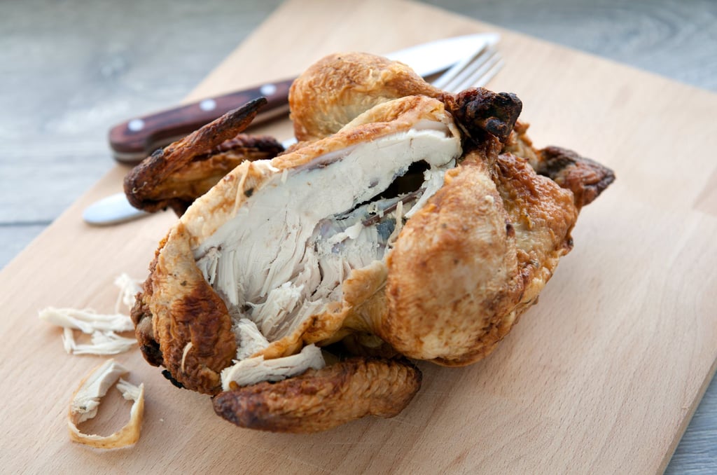 The Macquarie Dictionary defined “bachelor’s handbag” as a humorous term for a takeaway roast chicken. Photo: Shutterstock