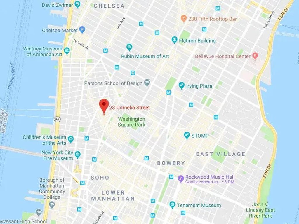 The exact location of Taylor Swift’s former Cornelia Street apartment. Photo: VHT for The Corcoran Group The exact location of Taylor Swift’s former Cornelia Street apartment. Photo: VHT for The Corcoran Group