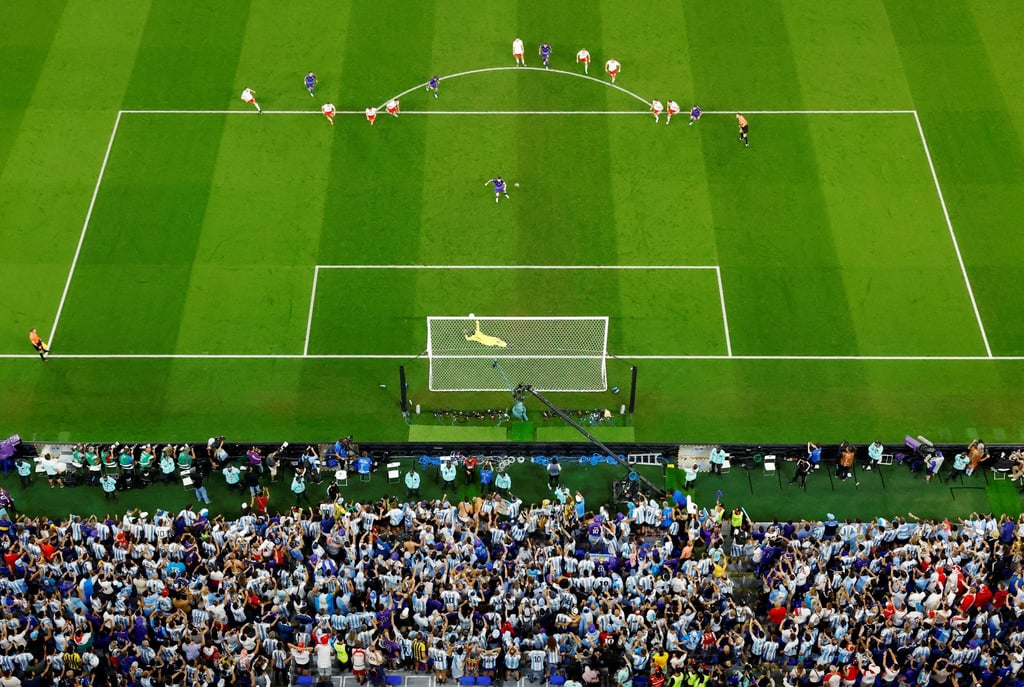 Poland’s Wojciech Szczesny saves the penalty from Argentina’s Lionel Messi. Photo: Reuters Poland’s Wojciech Szczesny saves the penalty from Argentina’s Lionel Messi. Photo: Reuters