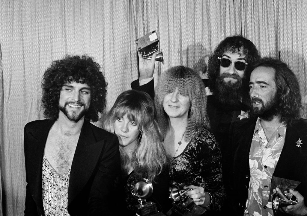 Members of the rock group Fleetwood Mac pose with their Album of the Year Grammy Award for Rumours in Los Angeles in 1978. Photo: AP Members of the rock group Fleetwood Mac pose with their Album of the Year Grammy Award for Rumours in Los Angeles in 1978. Photo: AP
