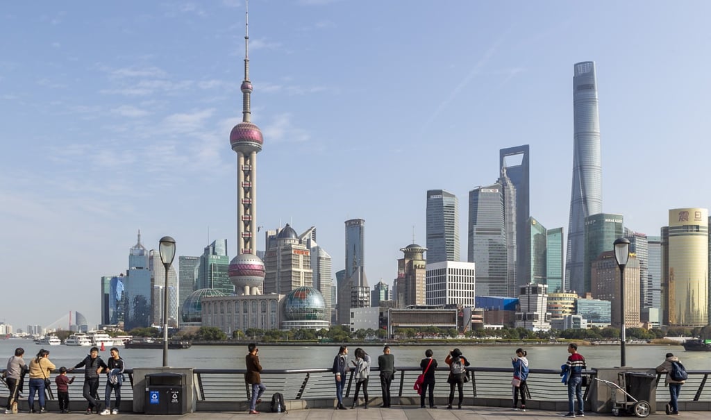 Struggling Chinese developers are putting up office buildings and shopping malls in the country’s most developed cities like Shanghai for sale. Photo: Xinhua Struggling Chinese developers are putting up office buildings and shopping malls in the country’s most developed cities like Shanghai for sale. Photo: Xinhua