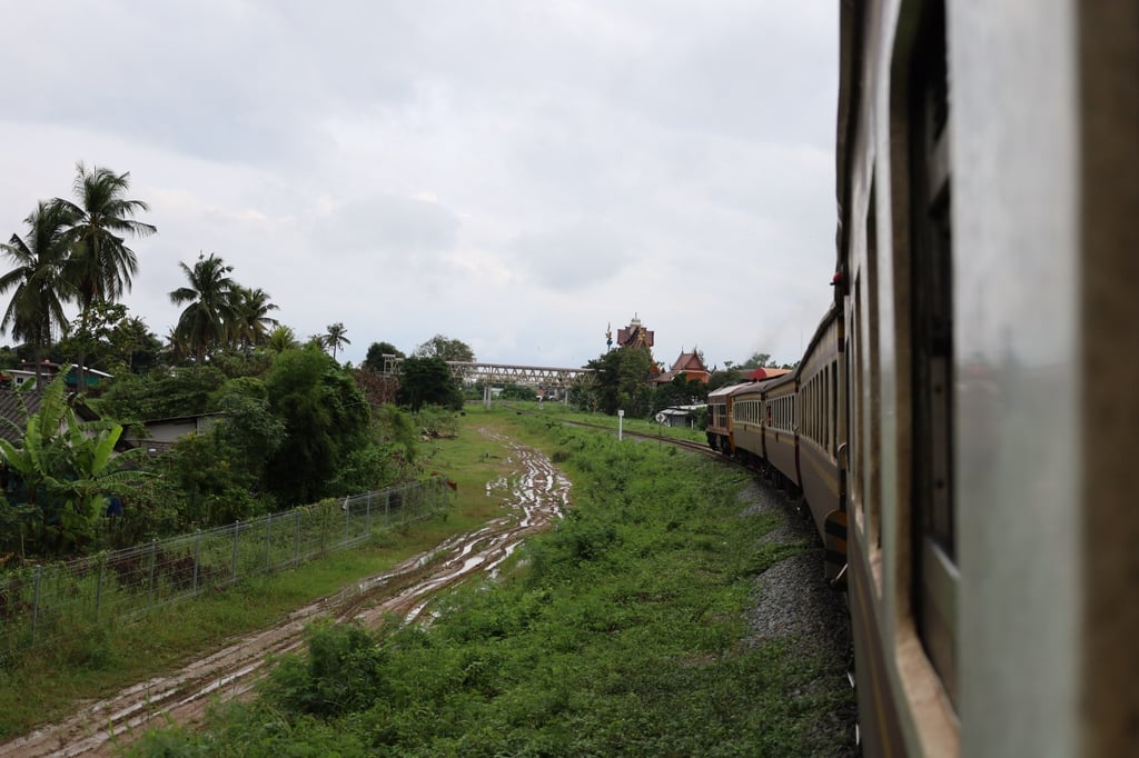 The train from Bangkok to Phetchaburi. Photo: Thomas Bird The train from Bangkok to Phetchaburi. Photo: Thomas Bird