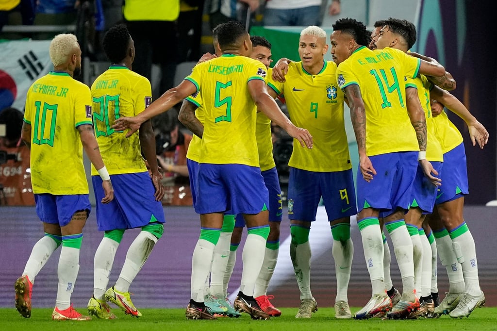 Some have found Brazil’s goal celebrations at the World Cup excessive. Photo: AP Some have found Brazil’s goal celebrations at the World Cup excessive. Photo: AP