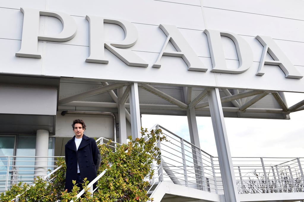 Patrizio Bertelli and Miuccia Prada’s son Lorenzo Bertelli poses for a photograph at Prada’s industrial headquarters’ garden factory in Valvigna, Italy, in November 2021. Photo: Reuters Patrizio Bertelli and Miuccia Prada’s son Lorenzo Bertelli poses for a photograph at Prada’s industrial headquarters’ garden factory in Valvigna, Italy, in November 2021. Photo: Reuters