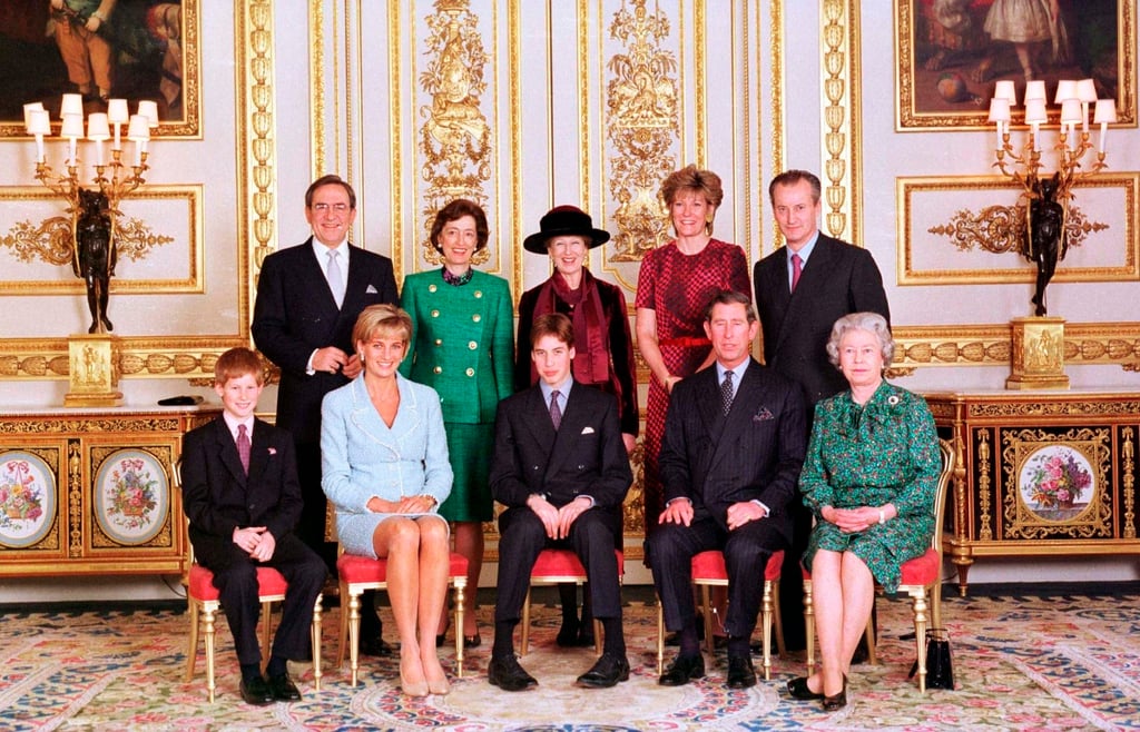 The royal family at Windsor Castle, on the day of Prince William’s confirmation in 1997. Photo: AP