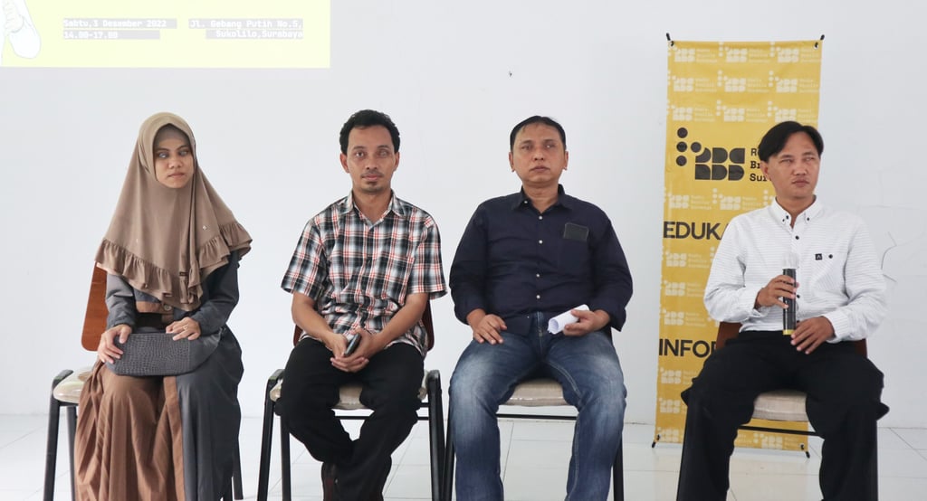 Hannan Abdullah, Sugihermanto, Atung Yunarto and Tutus Setiawan make up the RBS quartet that launched on December 3 to coincide with the 2022 International Day of Persons With Disabilities. Photo: Johannes Nugroho