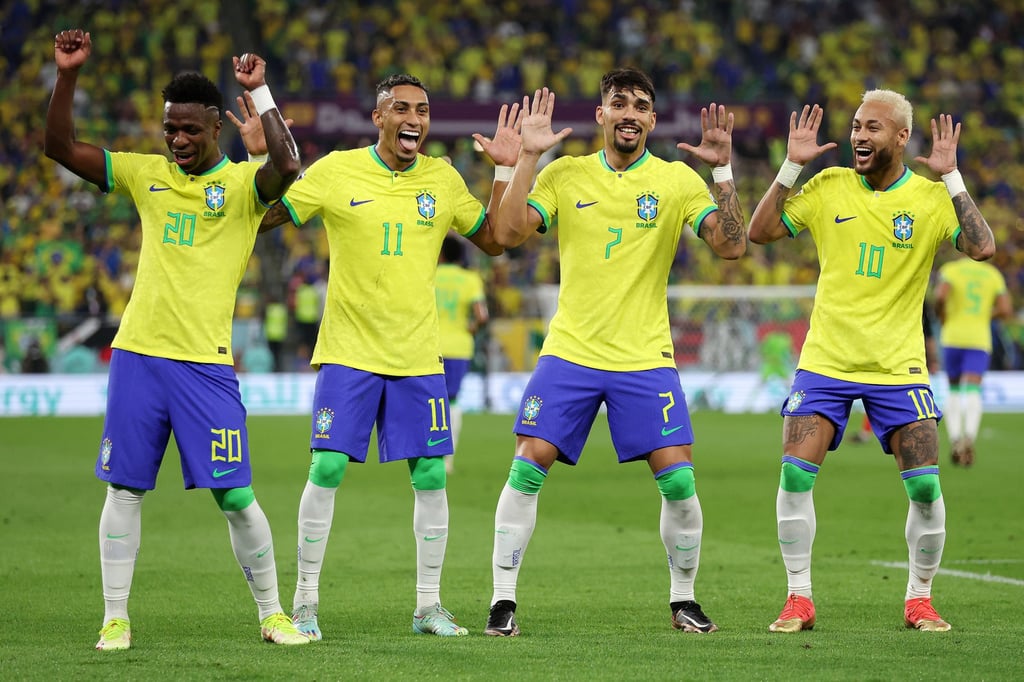 Neymar (far right) says he is driven on by Brazil’s World Cup “mission”. Photo: TNS
