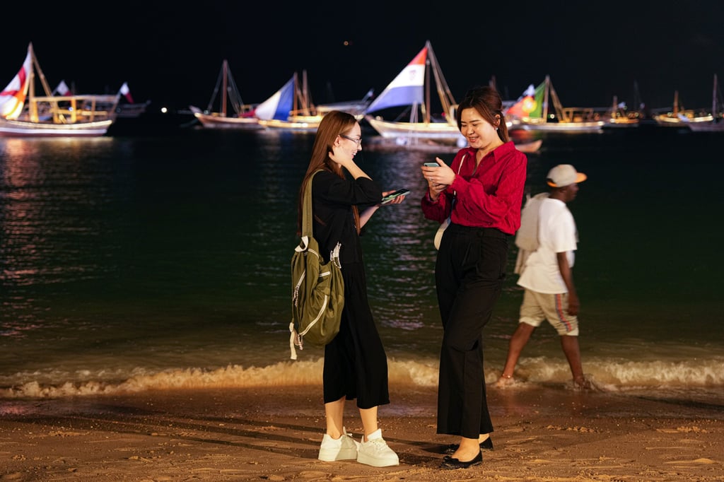 Visitors near Doha’s Souq Waqif prior to the 2022 World Cup quarter-finals. Photo: Getty Images Visitors near Doha’s Souq Waqif prior to the 2022 World Cup quarter-finals. Photo: Getty Images