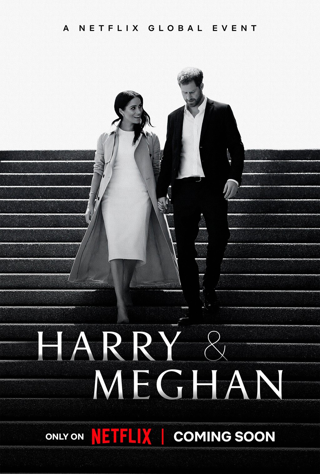 Promotional art for the documentary Harry & Meghan, directed by Liz Garbus. Photo: Netflix