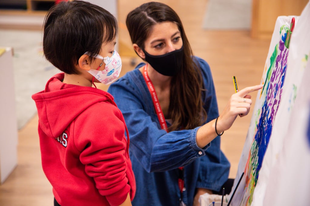 At Canadian International School, art is used to help children develop the confidence to express a viewpoint. Photo: Handout