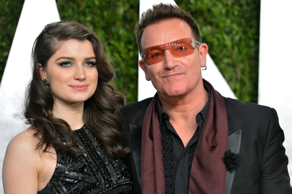 Actress Eve Hewson and singer Bono arrive at the Vanity Fair Oscar Party hosted by Graydon Carter at Sunset Tower in February 2013, in West Hollywood, California. Photo: Getty Images Actress Eve Hewson and singer Bono arrive at the Vanity Fair Oscar Party hosted by Graydon Carter at Sunset Tower in February 2013, in West Hollywood, California. Photo: Getty Images