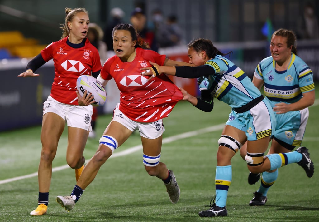 Hong Kong’s Agnes Chan Tsz-ching on the charge at Hong Kong Football Club. Photo: Dickson Lee