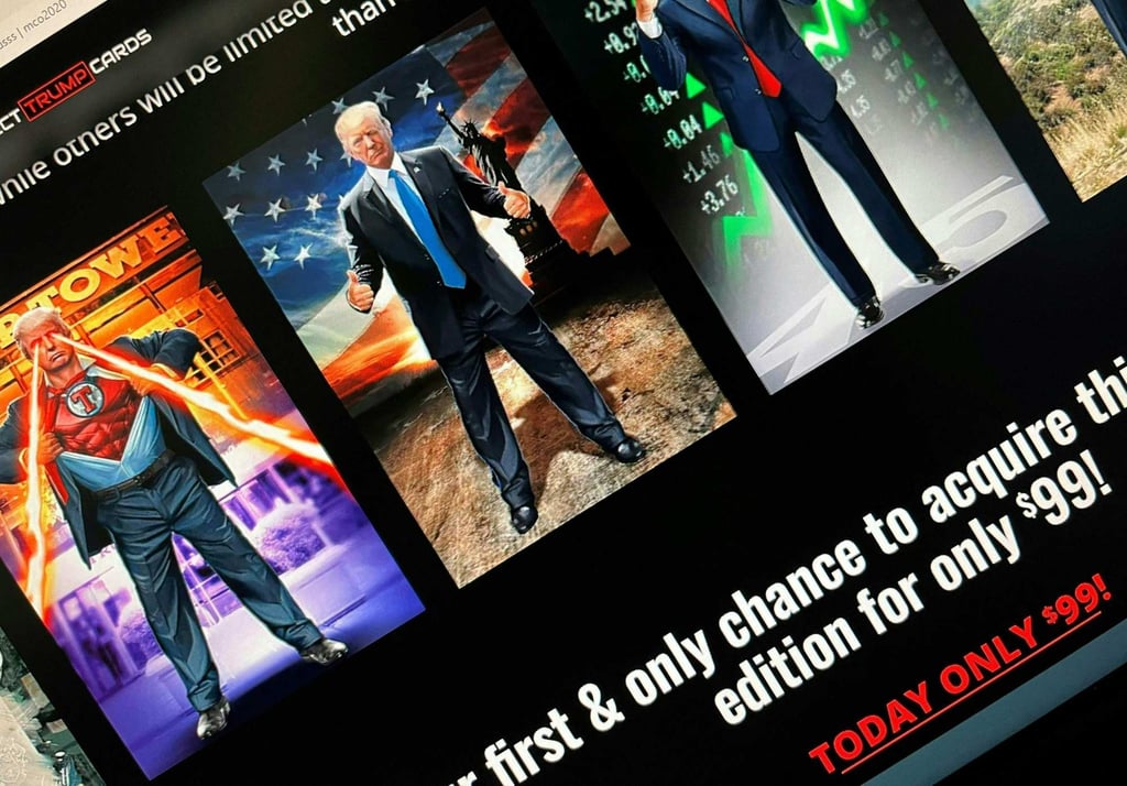 Donald Trump digital trading cards sell out, with prices soaring after ...