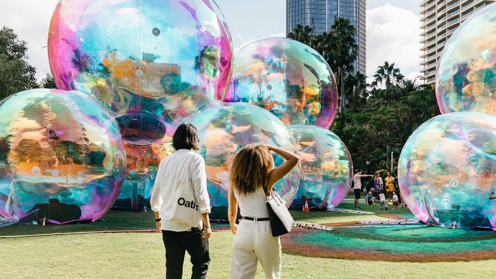 Ephemeral, an immersive, experiential light-and-sound environment in the form of bubbles, will be one of the artworks featured as part of the Light to Night festival during Singapore Art Week. Photo: Markus Ravik Ephemeral, an immersive, experiential light-and-sound environment in the form of bubbles, will be one of the artworks featured as part of the Light to Night festival during Singapore Art Week. Photo: Markus Ravik