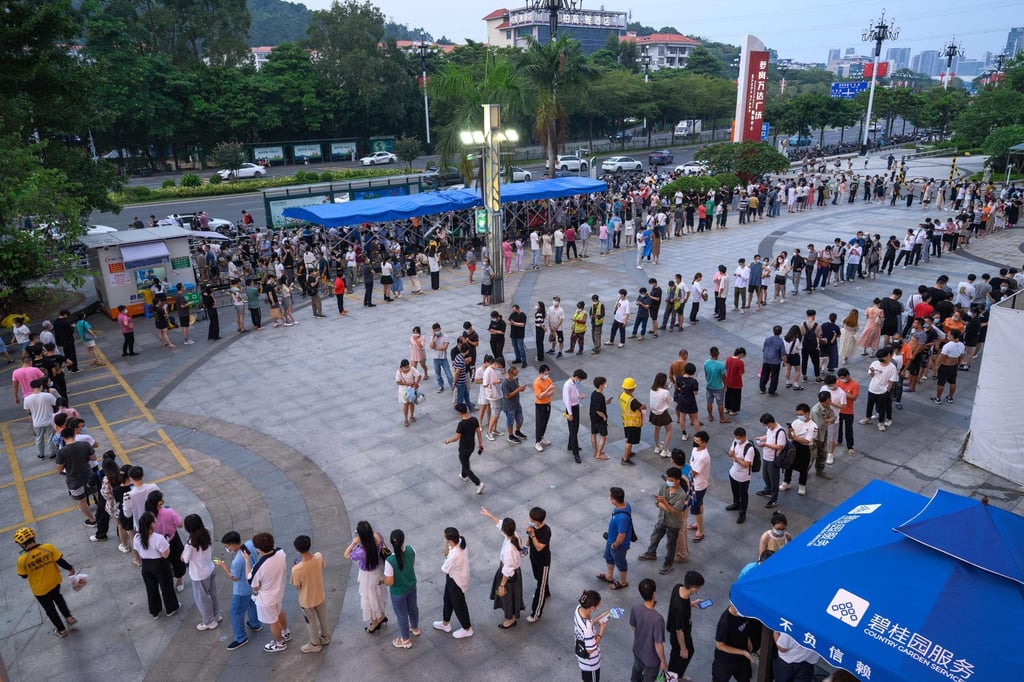 Serpentine queues for government-mandated mass Covid-19 tests are now a thing of the past in China. Photo: AFP
