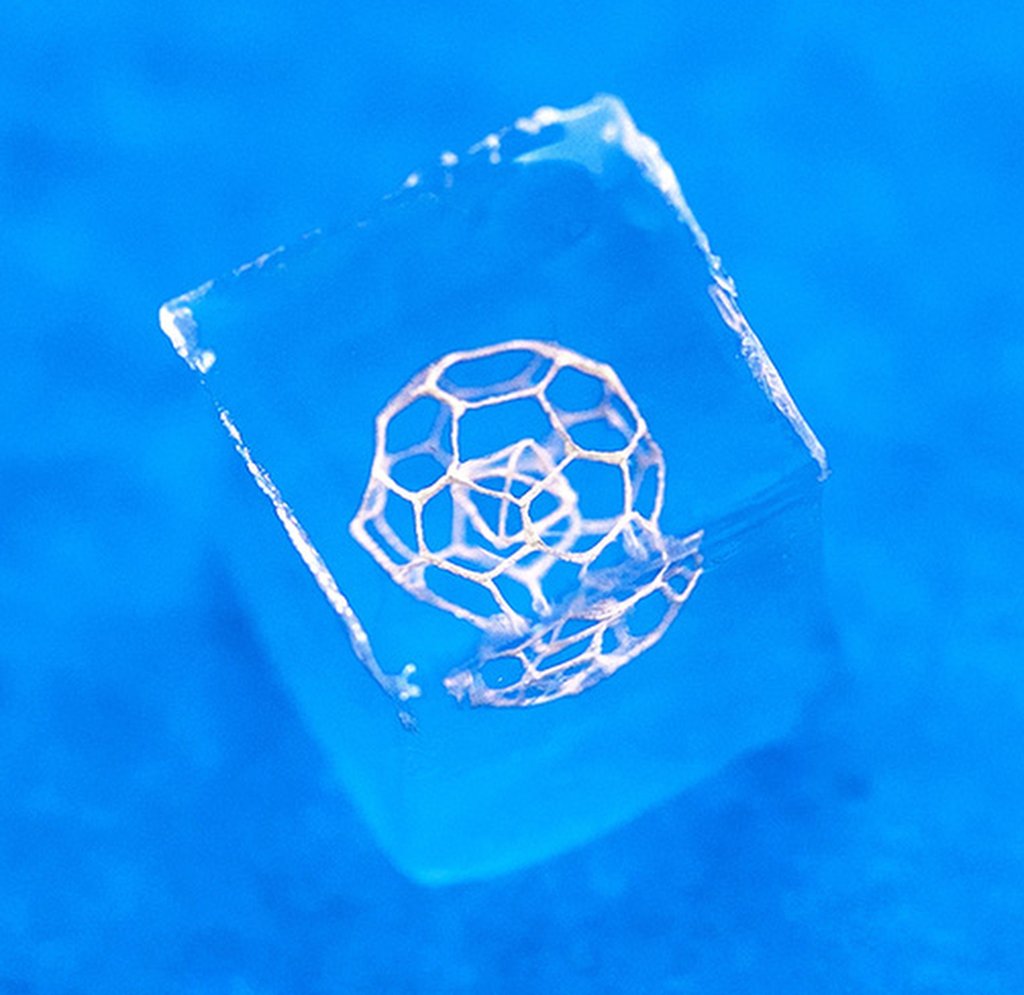 Hydrogel can be used to print 3D structures in free form, according to the study’s first author. Photo: Handout Hydrogel can be used to print 3D structures in free form, according to the study’s first author. Photo: Handout