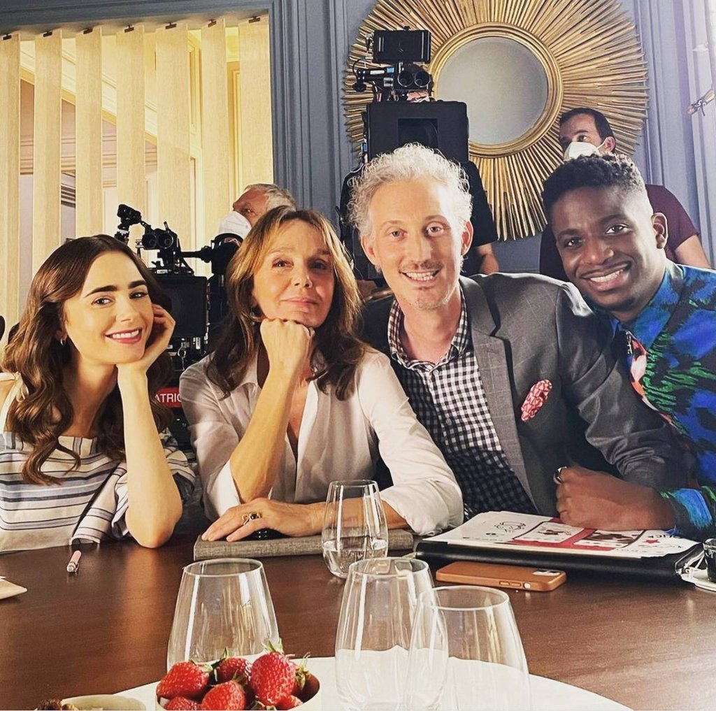 The cast of Emily in Paris. Photo: @philippineleroybeaulieu/Instagram The cast of Emily in Paris. Photo: @philippineleroybeaulieu/Instagram