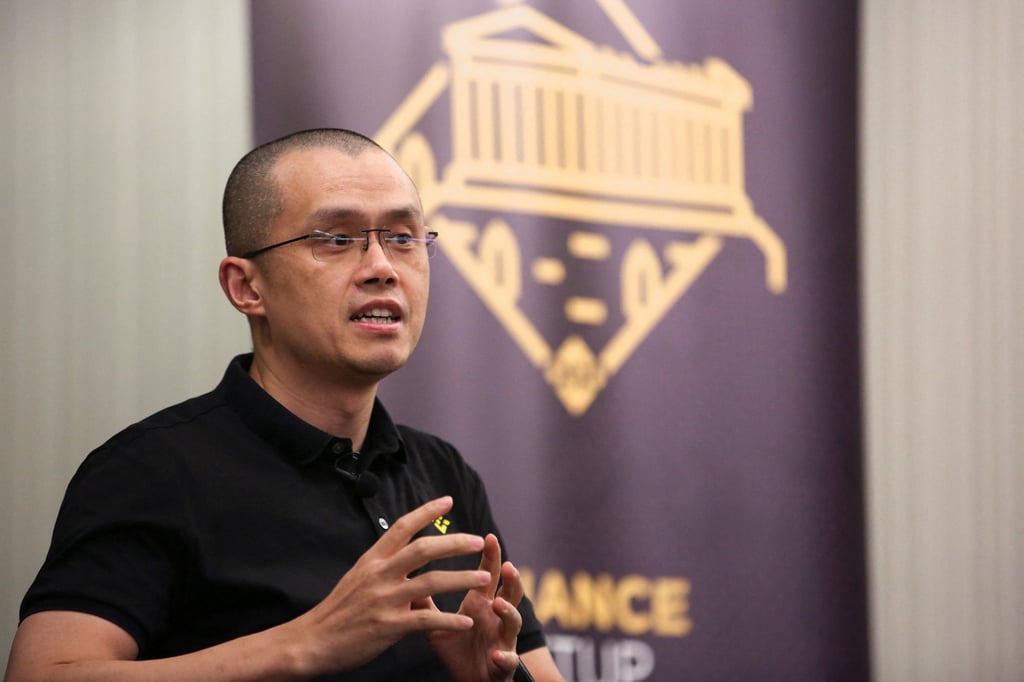Zhao Changpeng, founder and chief executive officer of Binance spoke during an event in Athens on November 25, 2022. Photo: Reuters.