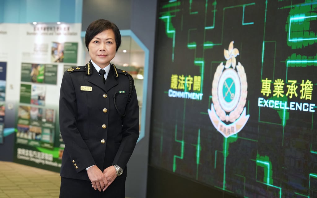 Assistant Commissioner (Boundary and Ports) Ida Ng at the service’s headquarters in North Point. Photo: Elson Li Assistant Commissioner (Boundary and Ports) Ida Ng at the service’s headquarters in North Point. Photo: Elson Li