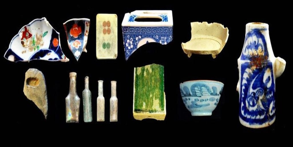 Some of the thousands of historical artefacts found by archaeologists at Nga Tsin Wai Tsuen village in Kowloon. Photo: Handout