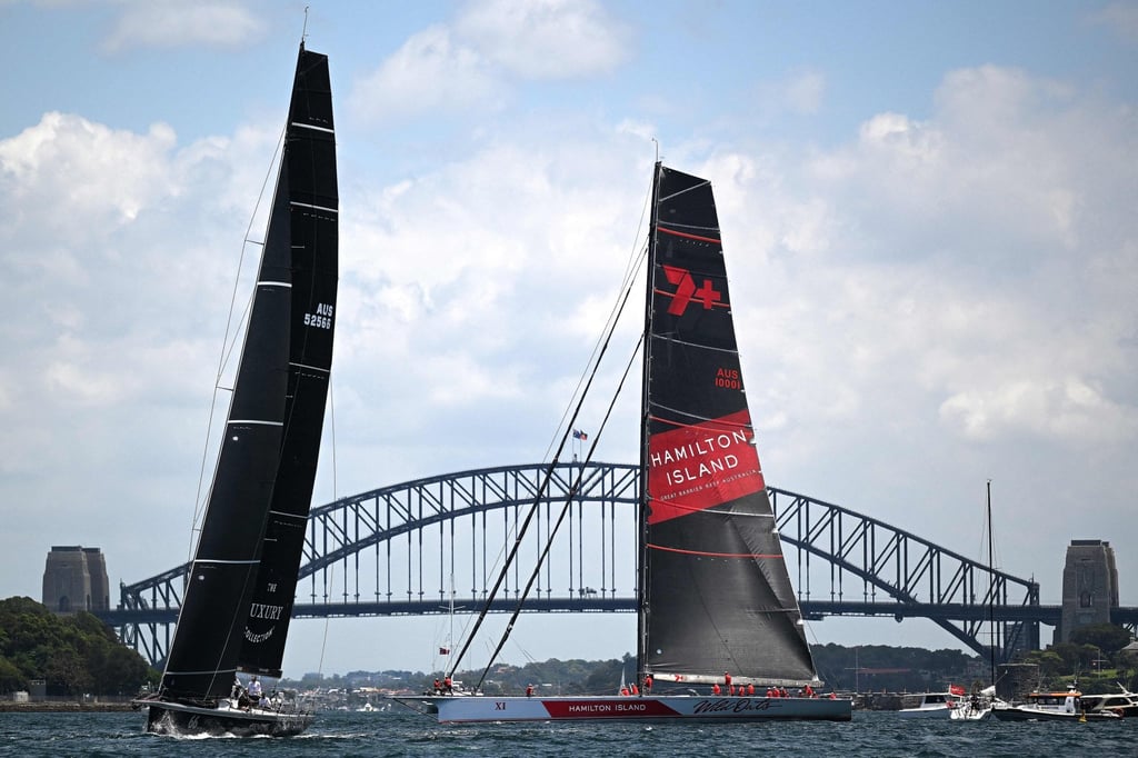 Wild Oats (right) competes in the 2022 SOLAS Big Boat Challenge at the harbour in Sydney on December 6. Photo: AFP Wild Oats (right) competes in the 2022 SOLAS Big Boat Challenge at the harbour in Sydney on December 6. Photo: AFP