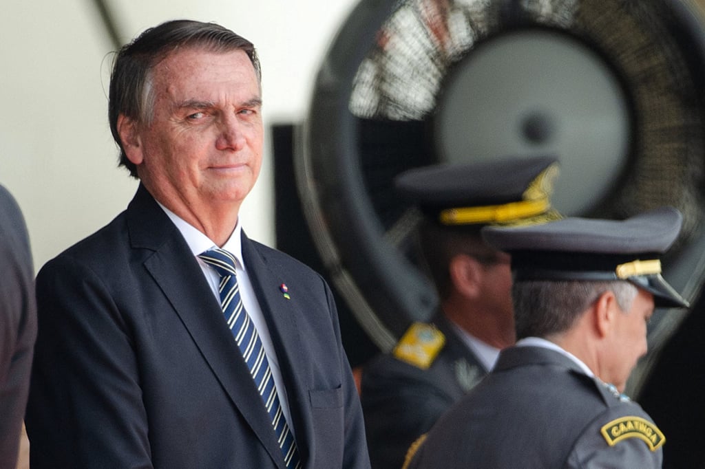 Brazilian President Jair Bolsonaro attends a graduation ceremony for cadets at the Agulhas Negras Military Academy in Resende, Rio de Janeiro State in November. Photo: AFP, Brazilian President Jair Bolsonaro attends a graduation ceremony for cadets at the Agulhas Negras Military Academy in Resende, Rio de Janeiro State in November. Photo: AFP,