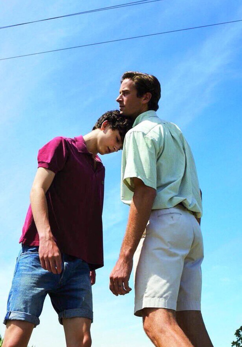 Armie Hammer (right) with Chalamet in Call Me by Your Name (2017). Photo: Handout