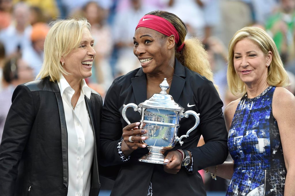 Martina Navratilova (left) appears with Serena Williams (centre) and Chris Evert at the US Open Tennis Championship in Flushing Meadows, New York, in September 2014. Photo: EPA Martina Navratilova (left) appears with Serena Williams (centre) and Chris Evert at the US Open Tennis Championship in Flushing Meadows, New York, in September 2014. Photo: EPA
