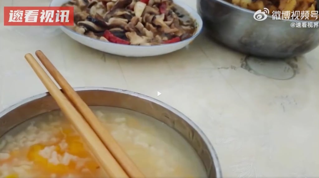 The woman was underwhelmed and offended by the family’s meals, she says in her social media rant. Photo: Weibo The woman was underwhelmed and offended by the family’s meals, she says in her social media rant. Photo: Weibo