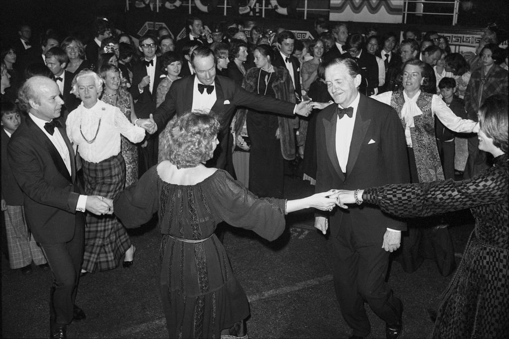 Sir Murray MacLehose (right), the then governor of Hong Kong, at Jardine Matheson’s annual ball held on New Year’s Eve in 1977. Photo: SCMP