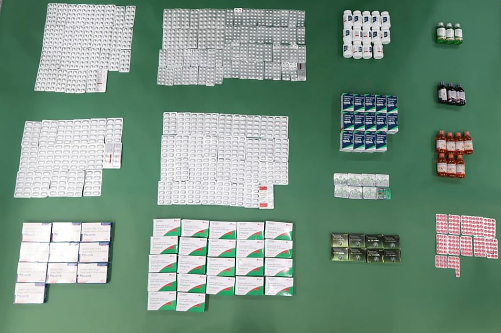 Tablets seized by customs at Hong Kong airport. Photo: Handout